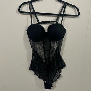 Fashion Nova One Piece Black Lingerie